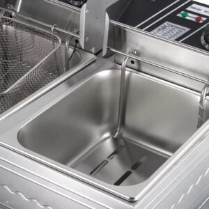 Stainless Steel Dual Electric Deep Fryer | 5000W | 11L - Image 5