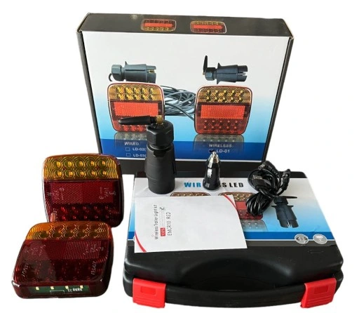 Wireless Magnetic LED Trailer Lights LD-01 2 2x LAMPY BEZPRZEWODOWE TYLNE NA MAGNES LED 12 24V CE DO PRZYCZEPY NACZEPY