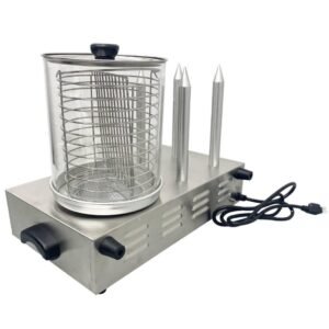 Roller Grill Hot Dog Machine with Protective Cover - Image 3