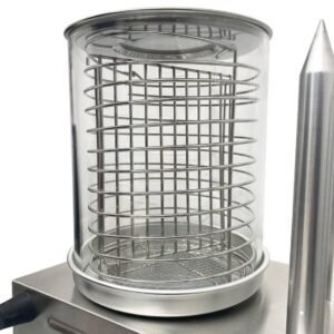Roller Grill Hot Dog Machine with Protective Cover - Image 1