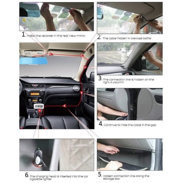 Car Mirror with Dash Cam & Rear Camera Full HD – 4.3” LCD 3 img 7729