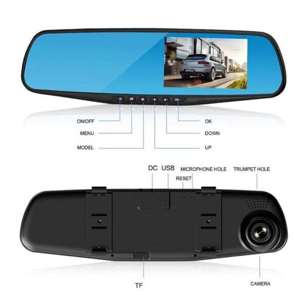 Car Mirror with Dash Cam & Rear Camera Full HD – 4.3” LCD 1 img 7733