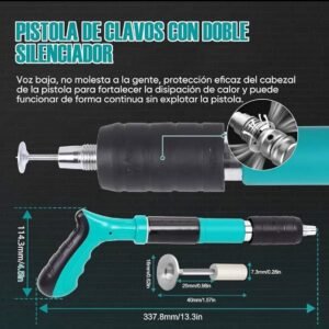 Concrete Nail Gun Kits 3 Speed Adjustable - Image 8