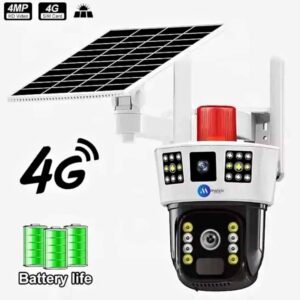 Triple View Wireless Solar Camera 4G SIM with 2 Fixed + PTZ Control, UHD 360° View 7 Triple View Wireless Solar Camera 4G SIM with 2 Fixed + PTZ Control, UHD 360° View - Image 1