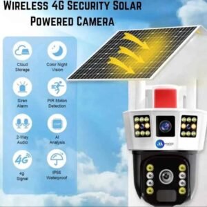 Triple View Wireless Solar Camera 4G SIM with 2 Fixed + PTZ Control, UHD 360° View 12 Triple View Wireless Solar Camera 4G SIM with 2 Fixed + PTZ Control, UHD 360° View - Image 6