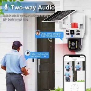 Triple View Wireless Solar Camera 4G SIM with 2 Fixed + PTZ Control, UHD 360° View 8 Triple View Wireless Solar Camera 4G SIM with 2 Fixed + PTZ Control, UHD 360° View - Image 2