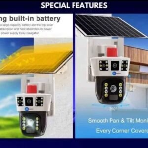 Triple View Wireless Solar Camera 4G SIM with 2 Fixed + PTZ Control, UHD 360° View 11 Triple View Wireless Solar Camera 4G SIM with 2 Fixed + PTZ Control, UHD 360° View - Image 5
