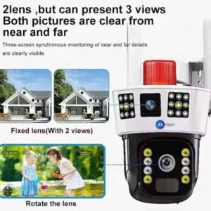 Triple View Wireless Solar Camera 4G SIM with 2 Fixed + PTZ Control, UHD 360° View 10 Triple View Wireless Solar Camera 4G SIM with 2 Fixed + PTZ Control, UHD 360° View - Image 4
