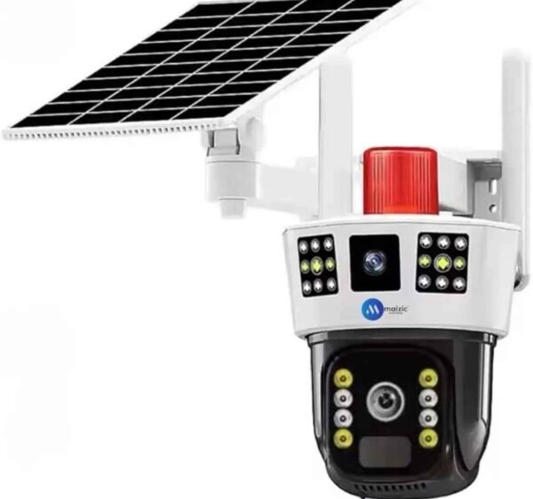 Triple View Wireless Solar Camera 4G SIM with 2 Fixed + PTZ Control, UHD 360° View 6 img 7829