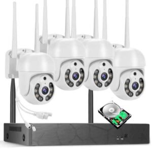 Wireless Security Camera System 8CH NVR 4PCS Outdoor WiFi Surveillance PTZ Home 10 Wireless Security Camera System 8CH NVR 4PCS Outdoor WiFi Surveillance PTZ Home - Image 5