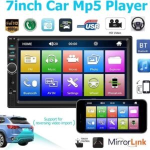 2 Din Car Radio 7018B Autoradio Touch Screen Audio Radio Bluetooth Video MP5 7" Multimedia Player - Image 2