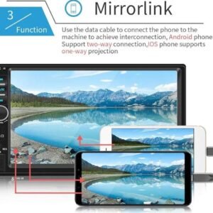 2 Din Car Radio 7018B Autoradio Touch Screen Audio Radio Bluetooth Video MP5 7" Multimedia Player - Image 5