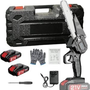 Mini Chainsaw,6-Inch Battery Powered hand Chainsaw Cordless electric saw Rechargeable 8 Mini Chainsaw,6-Inch Battery Powered hand Chainsaw Cordless electric saw Rechargeable - Image 4