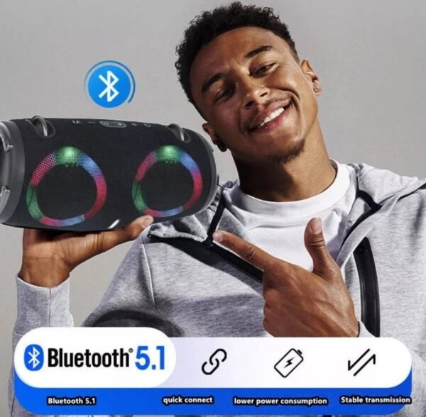 Portable Bluetooth speaker Booms box 3 RGB - XTEREM 2 6 img 8024
