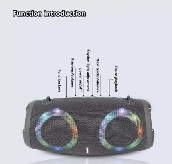 Portable Bluetooth speaker Booms box 3 RGB - XTEREM 2 1 img 8025