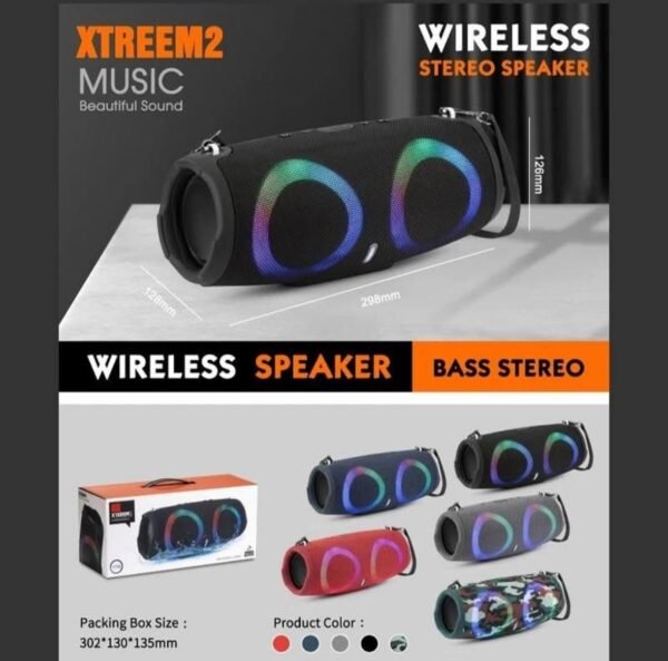 Portable Bluetooth speaker Booms box 3 RGB - XTEREM 2 9 img 8027