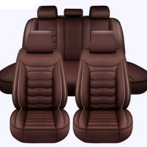 Luxury Leather Waterproof 5 Seats - Full Set Car Seat Cover 14 Luxury Leather Waterproof 5 Seats - Full Set Car Seat Cover - Image 7