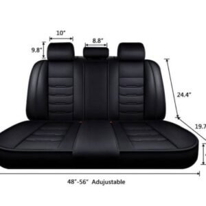 Luxury Leather Waterproof 5 Seats - Full Set Car Seat Cover 9 Luxury Leather Waterproof 5 Seats - Full Set Car Seat Cover - Image 2