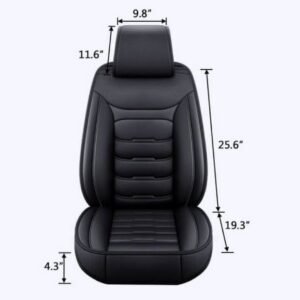 Luxury Leather Waterproof 5 Seats - Full Set Car Seat Cover 12 Luxury Leather Waterproof 5 Seats - Full Set Car Seat Cover - Image 5