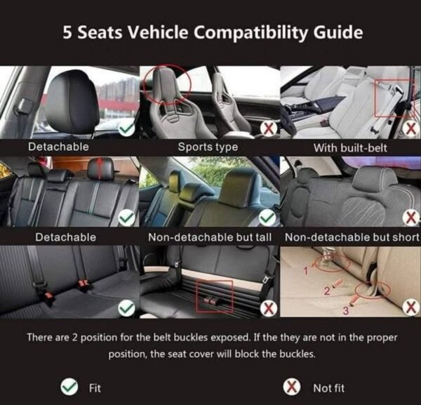 Luxury Leather Waterproof 5 Seats - Full Set Car Seat Cover 3 img 8080