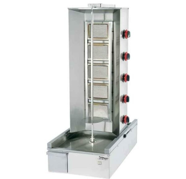GB800 3-4-5 Electric Gas Kebab Roaster Stainless Steel Doner Vertical BBQ Grill Shawarma Rotisserie Machine 1 img 8157