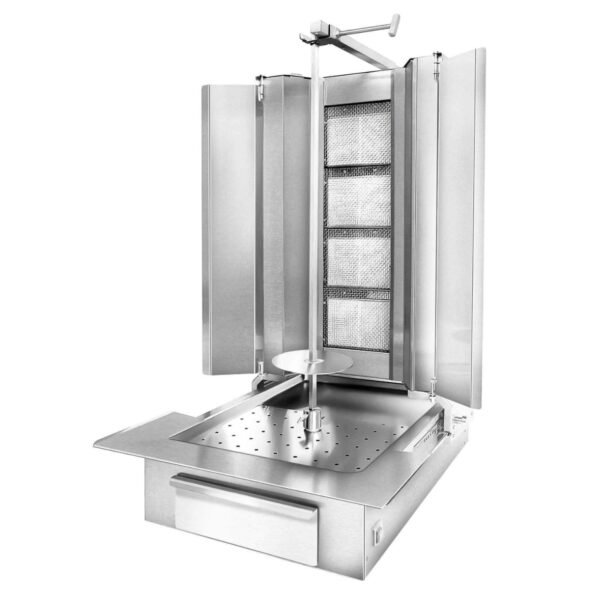 GB800 3-4-5 Electric Gas Kebab Roaster Stainless Steel Doner Vertical BBQ Grill Shawarma Rotisserie Machine 8 img 8159