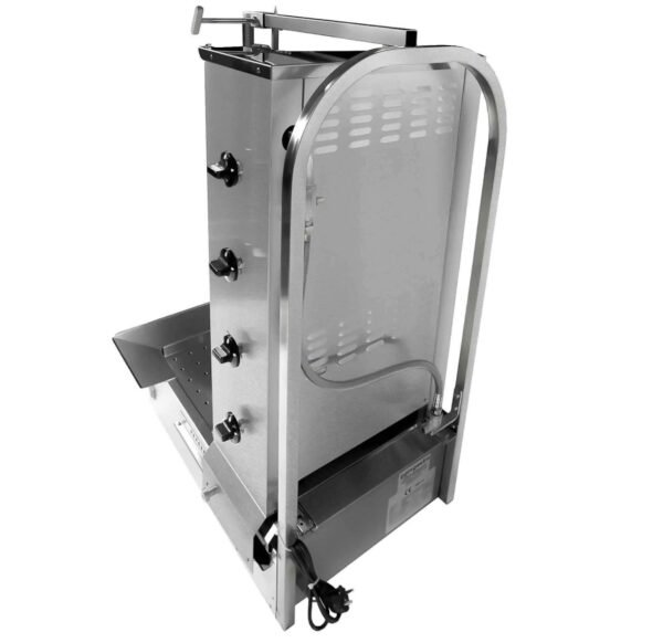 GB800 3-4-5 Electric Gas Kebab Roaster Stainless Steel Doner Vertical BBQ Grill Shawarma Rotisserie Machine 6 img 8160