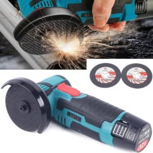 Mini Angle Grinder Kit – Cordless Brushless 12V Polisher Cutting Grinding Tool + Charger 11 Mini Angle Grinder Kit – Cordless Brushless 12V Polisher Cutting Grinding Tool + Charger - Image 6