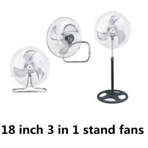 18-Inch Industrial Stand Fan 3-in-1 with Metal Blade – Oscillating Wind Stand 8 18-Inch Industrial Stand Fan 3-in-1 with Metal Blade – Oscillating Wind Stand - Image 4