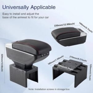 Storage Box with 7 USB Charging Port Dual Layer Car Armrest 11 Storage Box with 7 USB Charging Port Dual Layer Car Armrest - Image 2