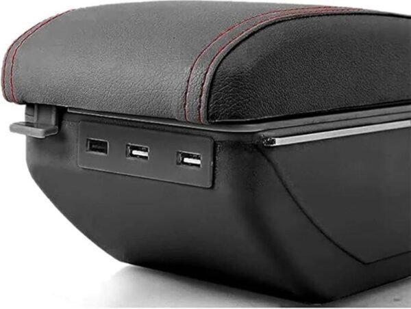 Storage Box with 7 USB Charging Port Dual Layer Car Armrest 8 img 8323