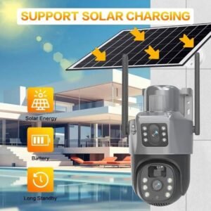 Outdoor Solar Dual Lens/Dual Screen 4G Wireless Security Camera 12 Outdoor Solar Dual Lens/Dual Screen 4G Wireless Security Camera - Image 3