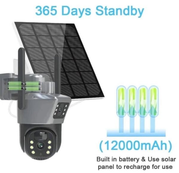Outdoor Solar Dual Lens/Dual Screen 4G Wireless Security Camera 8 img 8383