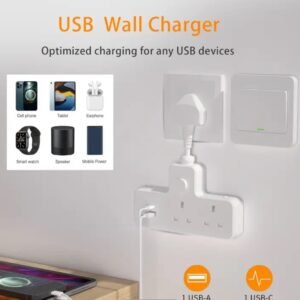 LIPWEL-3-Way Power Adapter with usb ports - 13A 3120W - Image 6