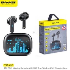 Awei Bluetooth Earphones T53 TWS – ANC Earbuds V5.3 ENC Wireless Headphones 9 Awei Bluetooth Earphones T53 TWS – ANC Earbuds V5.3 ENC Wireless Headphones - Image 1