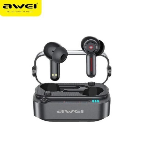 Awei T58 ANC V5.3 Wireless Bluetooth Earphones – RGB Light Gamer Headset 1 img 8799