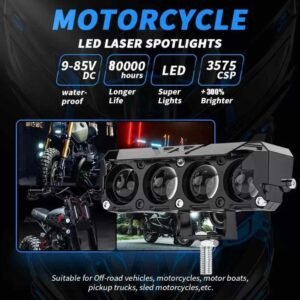 Aluminum Motorcycle Spotlights 22W White Light – Set of 2 15 Aluminum Motorcycle Spotlights 22W White Light – Set of 2 - Image 8