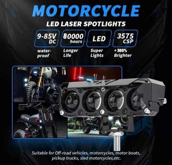 Aluminum Motorcycle Spotlights 22W White Light – Set of 2 7 532eb5fcaaab95ace8a27d387faf210c