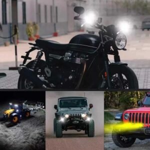 Aluminum Motorcycle Spotlights 22W White Light – Set of 2 13 Aluminum Motorcycle Spotlights 22W White Light – Set of 2 - Image 6