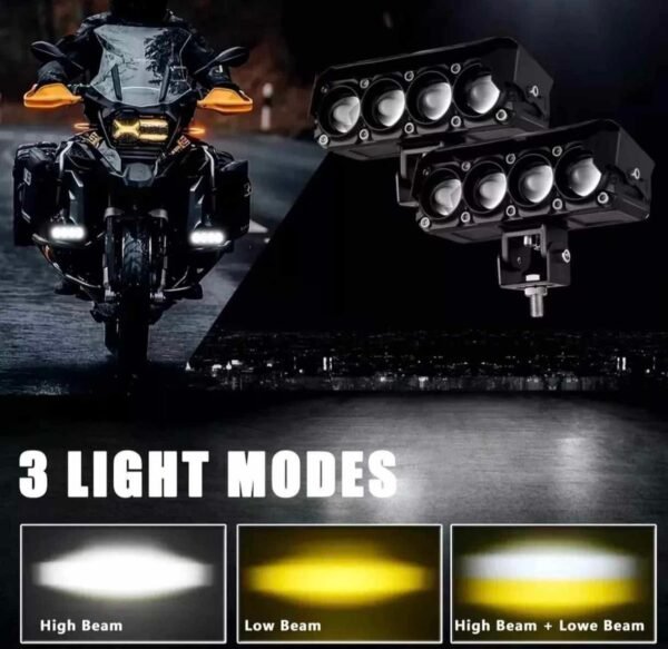 Aluminum Motorcycle Spotlights 22W White Light – Set of 2 6 e9c073611a5dd717e7586a01f28acb7d