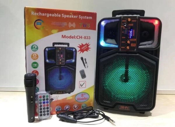 CH-833 Portable Bluetooth Speaker 2 img 9132