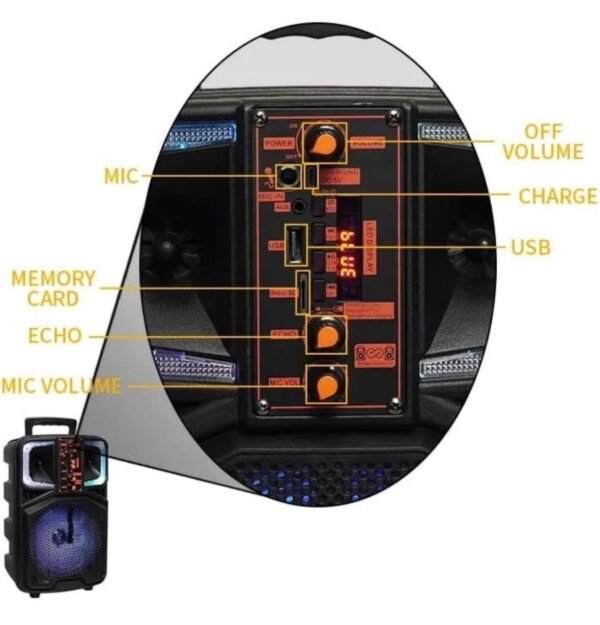 CH-833 Portable Bluetooth Speaker 3 img 9136