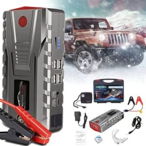 Powerful Portable Car Battery Jump Starter 32.000mAh with Power Bank 10 Powerful Portable Car Battery Jump Starter 32.000mAh with Power Bank - Image 1