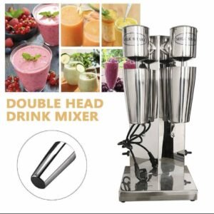 Milkshake Machine – Double Head Stainless Steel Electric Mixer (220V) - Image 3