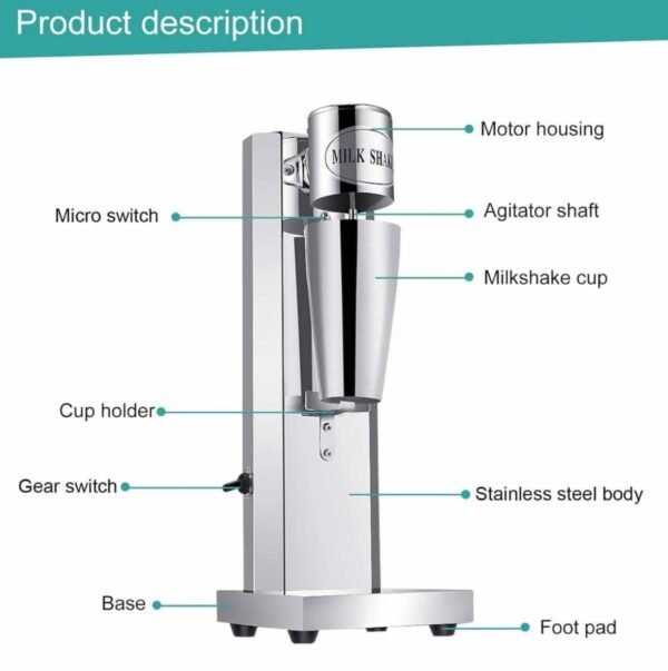 Electric Milk Shaker Machine 280W 1 img 9317
