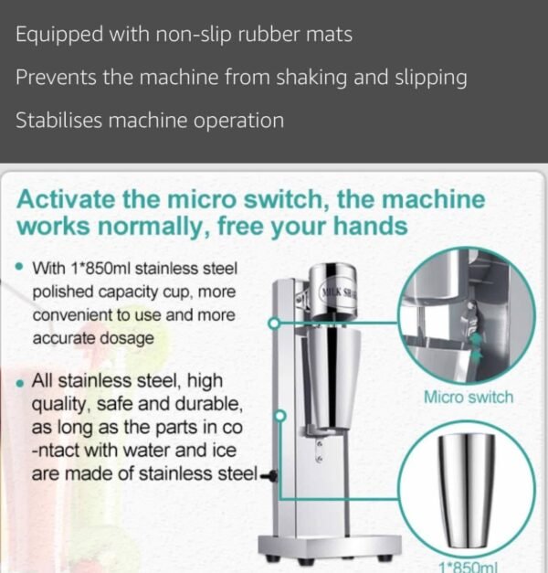 Electric Milk Shaker Machine 280W 6 img 9320