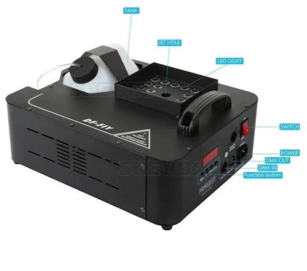 3 in 1 RGB LED Fog Machine 1500W DMX512 Vertical LED Smoke Machine with Wireless Remote Control 1 img 9650