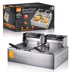 Double Electric Deep Fryer RAF R.5221 – Perfect for Professional-Quality Frying 6 Double Electric Deep Fryer RAF R.5221 – Perfect for Professional-Quality Frying - Image 1