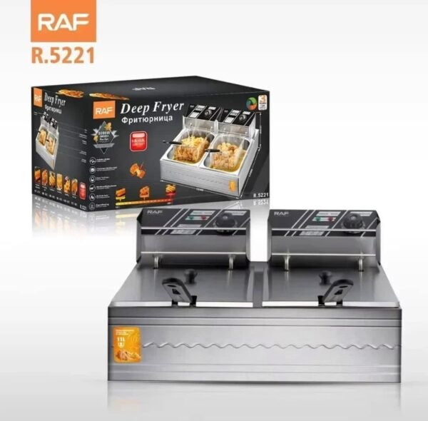 Double Electric Deep Fryer RAF R.5221 – Perfect for Professional-Quality Frying 1 img 9682