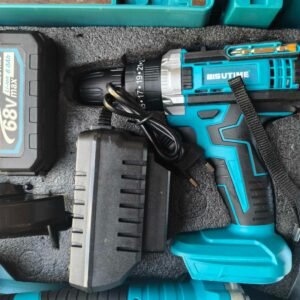 3-in-1 Cordless Power Combo Kit – Drill, Impact Wrench & Angle Grinder | 68V with 2 Rechargeable Batteries & Charger - Image 4